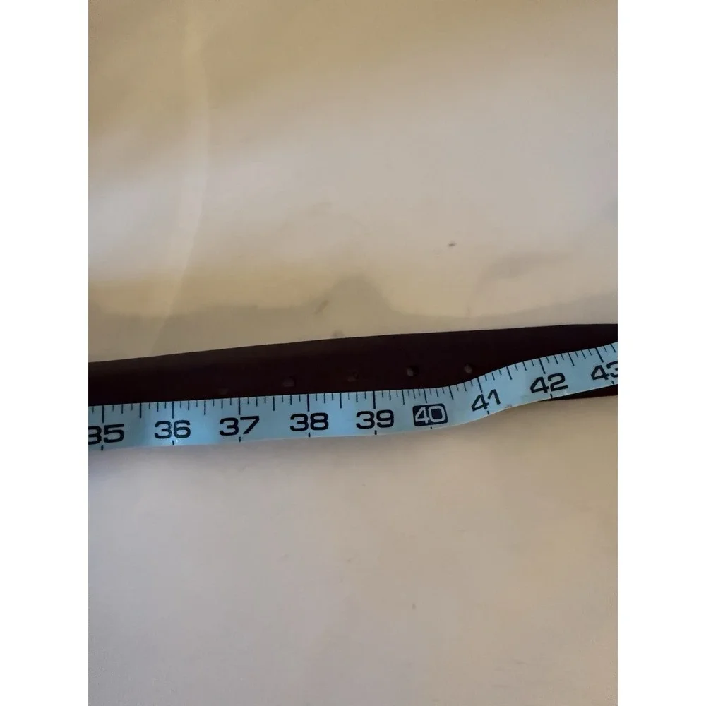 Polo Ralph Lauren Engine-Turned Belt 40/100 Black Italian Leather 2110754-001